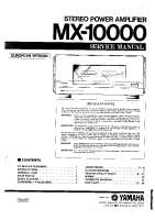 Yamaha MX-10000 - Service Manual